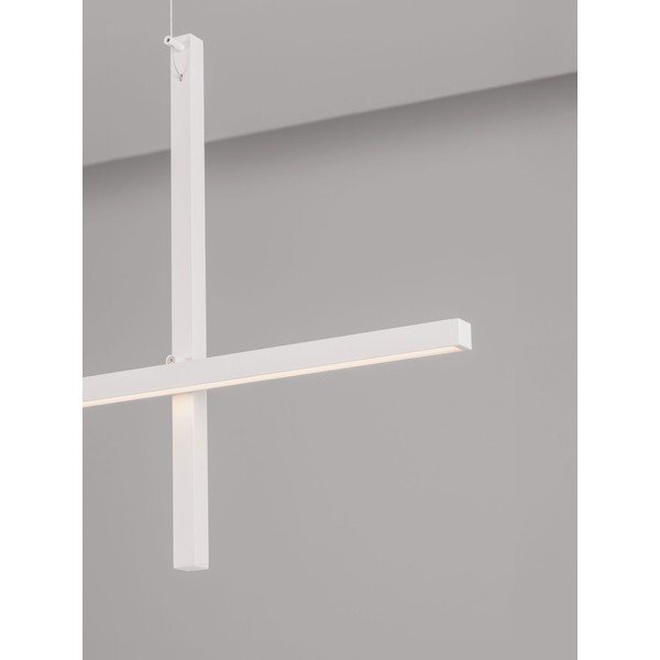 Mat bijela LED viseća svjetiljka aluminijska sa sjenilom od akrilnog stakla Looma – Nova Luce-image-2