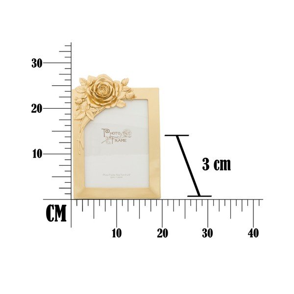 Žuti okvir za fotografije u okviru od smole Mauro Ferretti Glam Rose, 15 x 20 cm-image-3