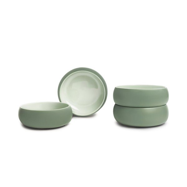 Zelene zdjelice u setu 4 kom za juhu/za ramen od kamenine 1 l Aura Vira – Bonami Selection