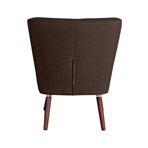 Tamnosmeđa fotelja Max Winzer Neele Chocolate Full-image-1