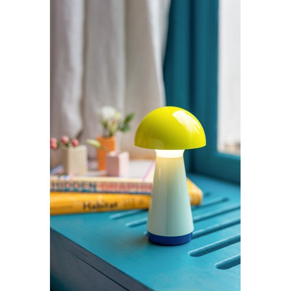 Žuta /svijetlo plava LED stolna lampa s mogućnosti zatamnjivanja (visina 18 cm) Bobbi – Remember-image-1