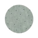 Svijetlo zeleni periv/ručno rađen pamučan dječji tepih ø140 cm Round Dot Blue Sage – Lorena Canals