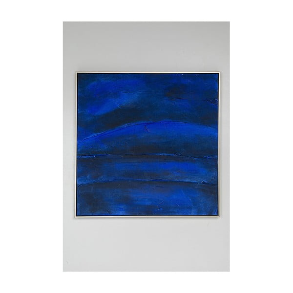 Uljana slika Kare Design Abstract Deep Blue, 80 x 80 cm