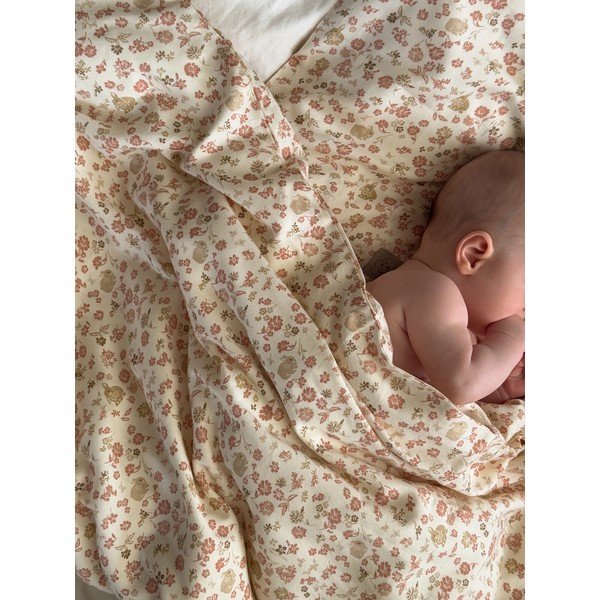 Bež dječja posteljina za dječji krevetić od organskog pamuka 70x100 cm Augusta – Cam Cam Copenhagen-image-1