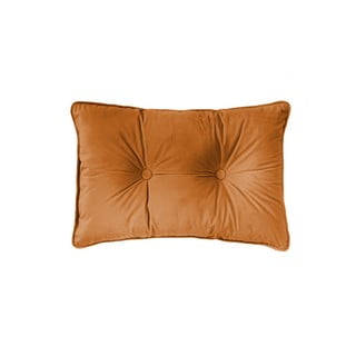 Narančasti jastuk Tiseco Home Studio Velvet Button, 40 x 60 cm