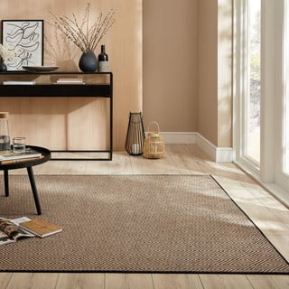 Crni/u prirodnoj boji juten tepih 120x170 cm Diamond – Flair Rugs