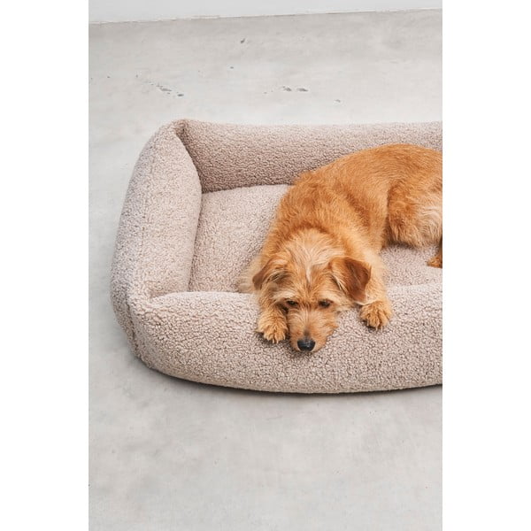 Bež krevet za pse od boucle tkanine 55x70 cm Senso Greige S – MiaCara-image-3