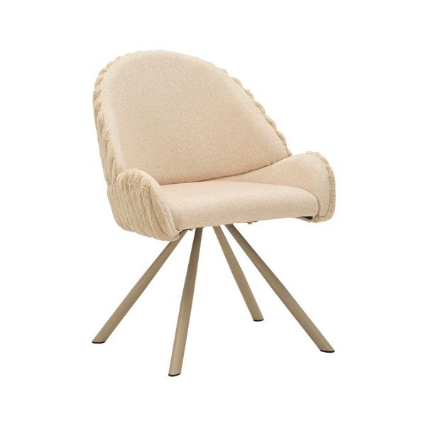 Krem podstavljene blagovaonske stolice u setu s naslonima za ruke 2 kom Stockholm – Mauro Ferretti