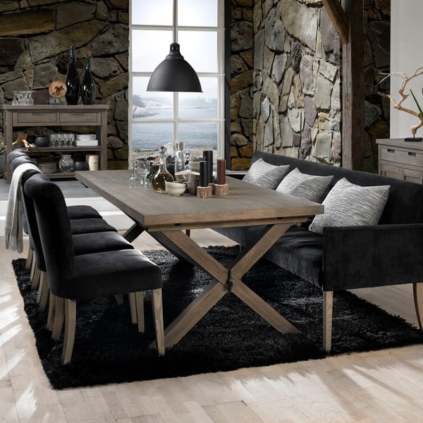 Bench Cross Sofa Crna-image-1