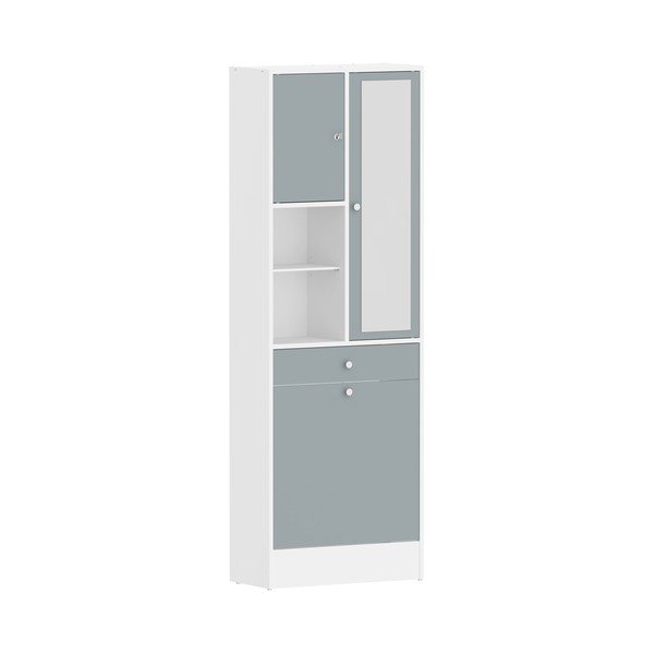 Bijeli/sivi kupaonski ormarić 63x181 cm Combi – TemaHome-image-2