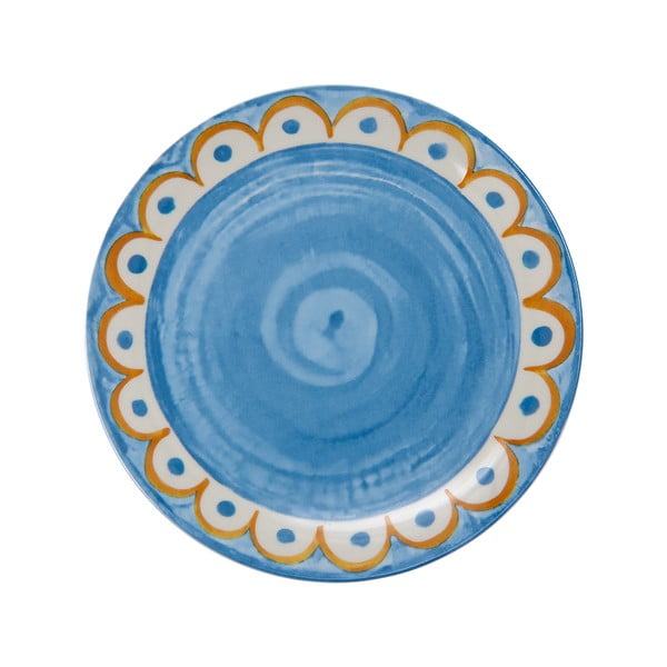 Svijetlo plavi porculanski tanjuri u setu 6 kom ø 27 cm Tangeri blue – Villa Altachiara