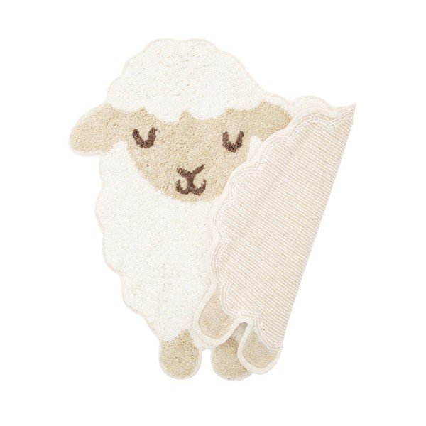Bijeli dječji pamučni tepih Sass & Belle Baa Baa Lamb, 56 x 60 cm-image-2