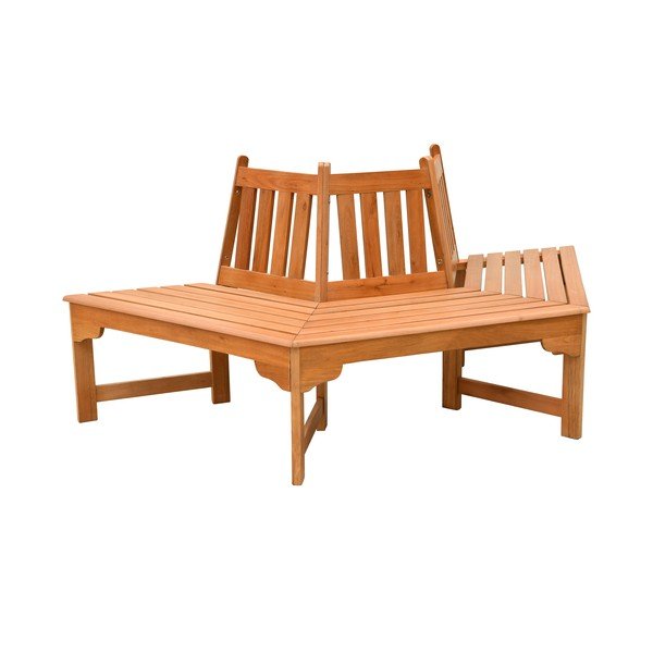 Vrtna klupa od masivnog drveta u prirodnoj boji Ontario – Garden Pleasure