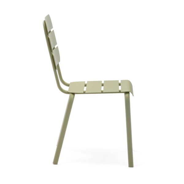 Zelene metalne vrtne stolice u setu 4 kom Alicante – Ezeis-image-2