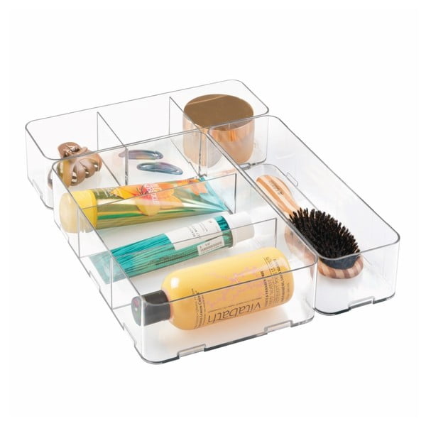 Set od 3 InterDesign Clarity Interlocking organizatora