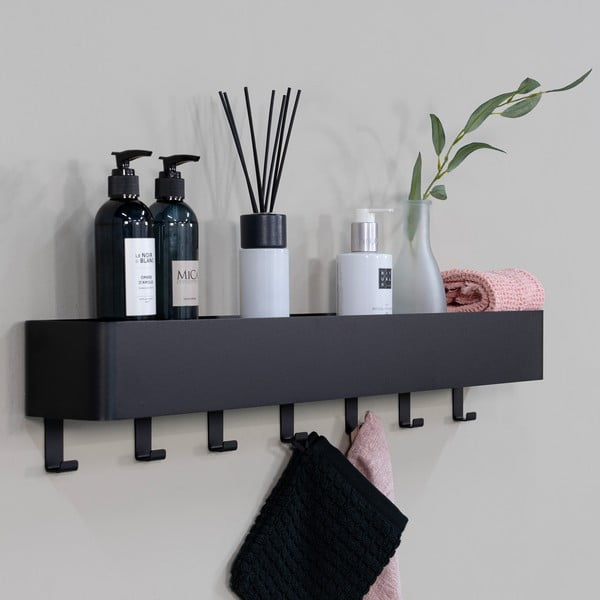 Crna željezna zidna kupaonska polica Multi – Spinder Design-image-1