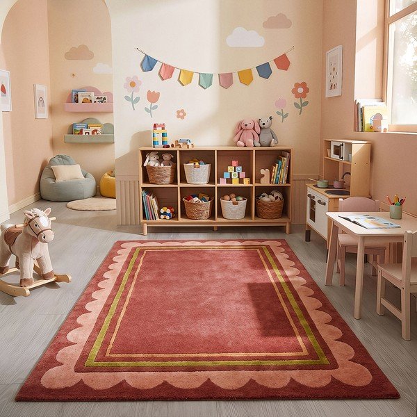 Bordo ručno rađen vunen tepih 160x230 cm Lois – Flair Rugs-image-2