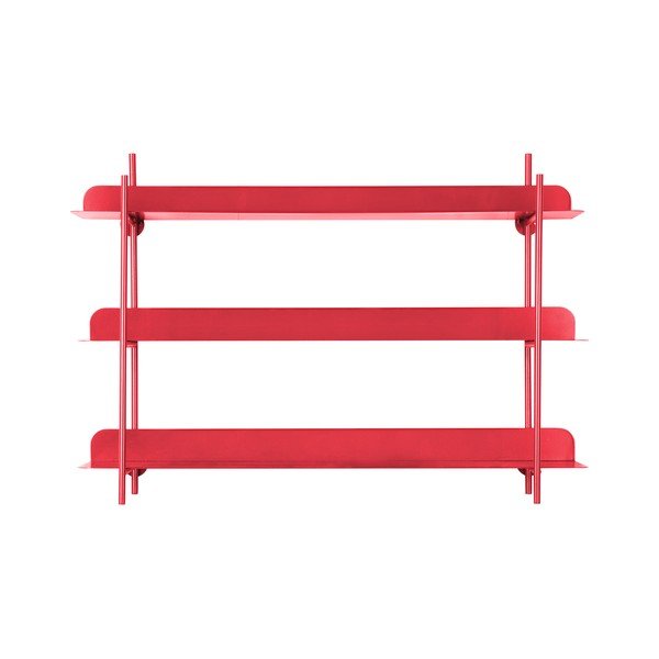 Crvena metalna polica s više razina 60 cm Cool Retro – PT LIVING-image-2