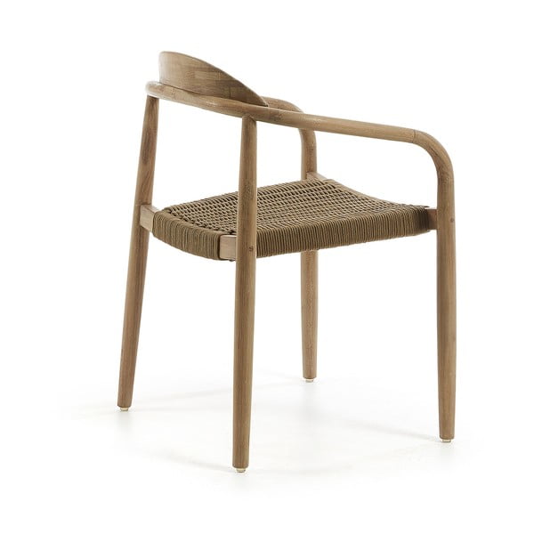 Drvena stolica sa bež sjedištem Kave Home Glynis-image-2