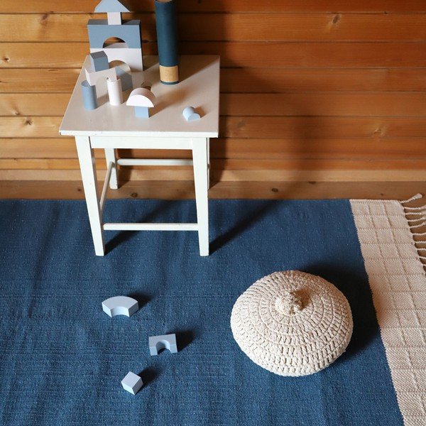 Plavi tepih 150x100 cm Lucia - Nattiot-image-1