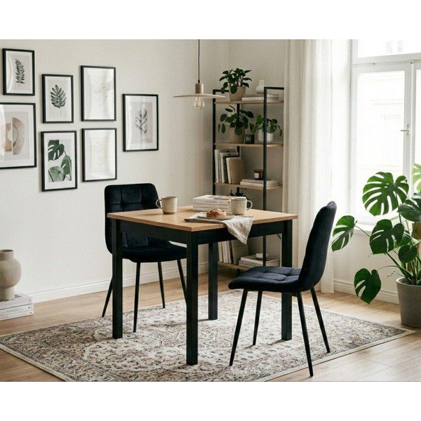 Crne blagovaonske stolice u setu 2 kom Moseby – Bonami Essentials-image-1