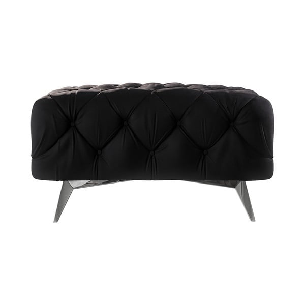 Crni baršunast tabure Chelsea – Ropez-image-2