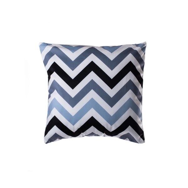 Plavo-sivi jastuk JAHU Geometry Zigzag, 45 x 45 cm