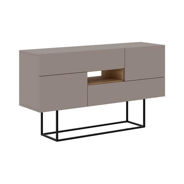 Siva/bež niska komoda 145x82 cm Titan – Marckeric