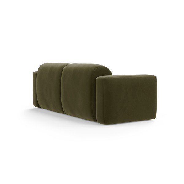 Kaki zelena baršunasti sofa 220 cm Strino – Cosmopolitan Design-image-2