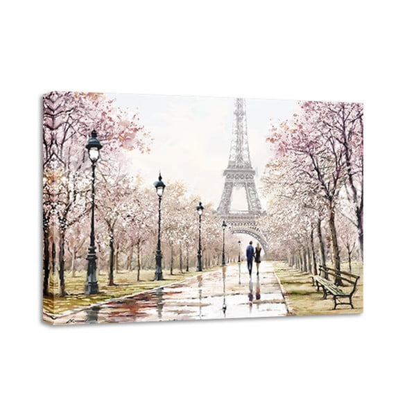 Slika Styler Canvas Watercolor Paris Melancholy, 85 x 113 cm