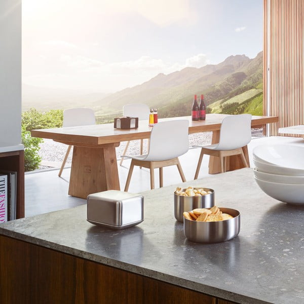 Kutija za maslac od nehrđajućeg čelika Blomus Basic, 250 g-image-1