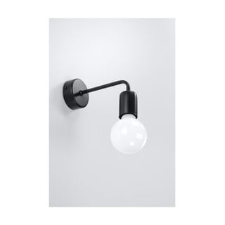 Crna zidna lampa Sollux Donato