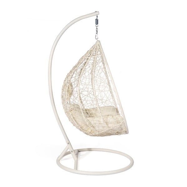 Krem bijela viseća fotelja od umjetnog ratana Bonami Selection Noela-image-2