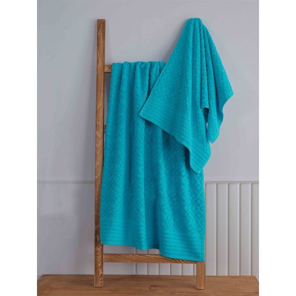 Plavi pamučni set ručnika 2 kom od frotira Diamond – Mila Home