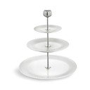 Bijeli porculanski etažer s tri nivoa Kähler Design Hammershoi Etagere, ⌀ 28 cm