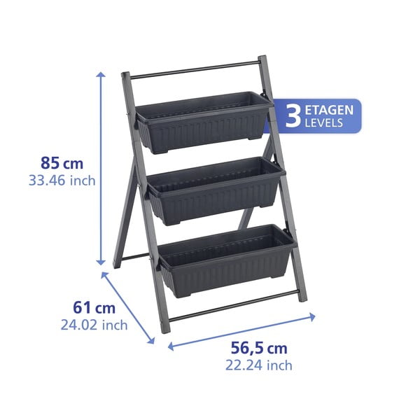 Metalni stalak za tegle za cvijeće (visina 85 cm) Vertical – Maximex-image-2