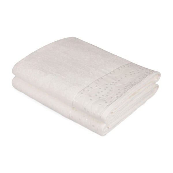 Set od 2 bijela Ressmo pamučna ručnika, 90 x 150 cm