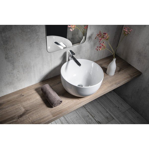 Bijeli keramički okrugao umivaonik ø 45,5 cm Dome – Sapho-image-2