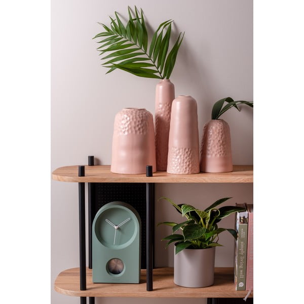 Ružičasta keramička vaza PT LIVING Carve, visina 18,5 cm-image-1