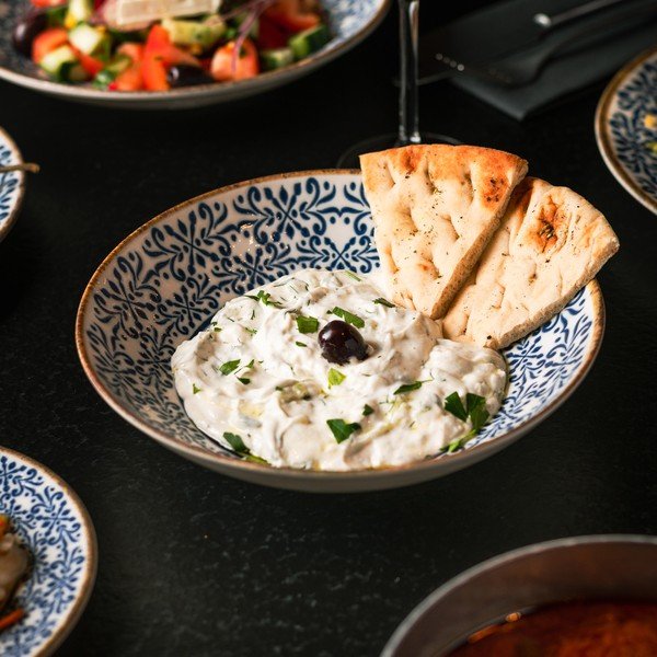 Bijela/plava porculanska zdjelica za juhu 1 l Azul – BonBistro-image-2