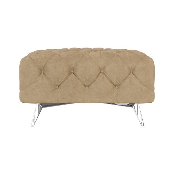 Svjetlo smeđi baršunast tabure Chelsea – Ropez