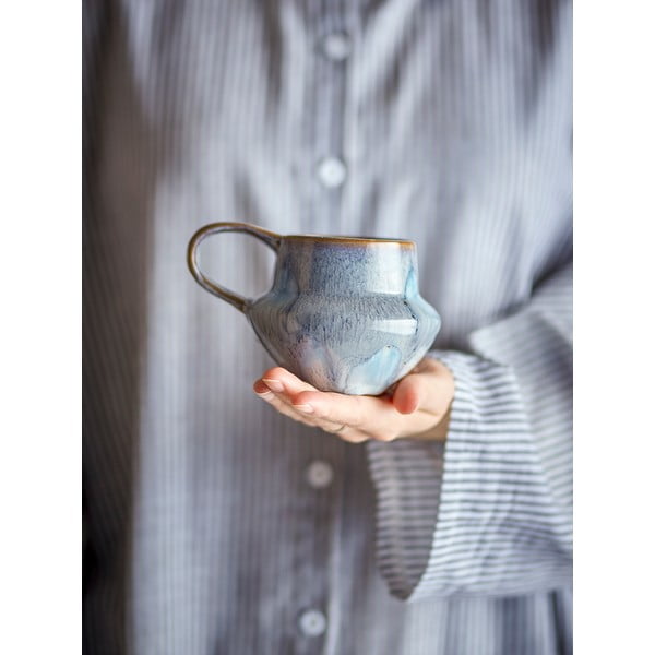 Svijetlo plave šalice u setu 4 kom od kamenine 300 ml Bessie – Bloomingville-image-4