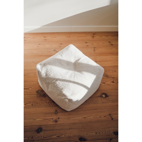 Bež tabure od bouclé tkanine Keno – noo.ma-image-2