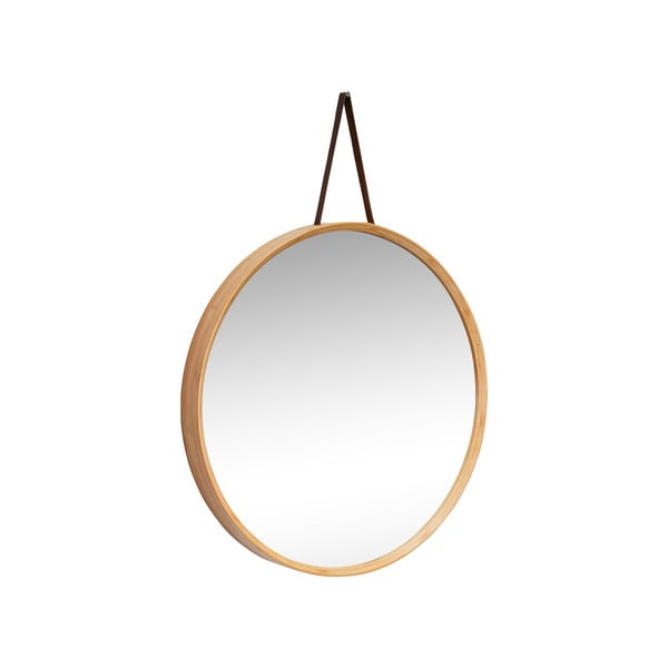 Zidno ogledalo s okvirom od bambusa ø 60 cm Mood – Hübsch-image-2