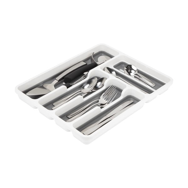 Sivo-bijeli organizator za pribor za jelo protiv klizanja Addis-image-1