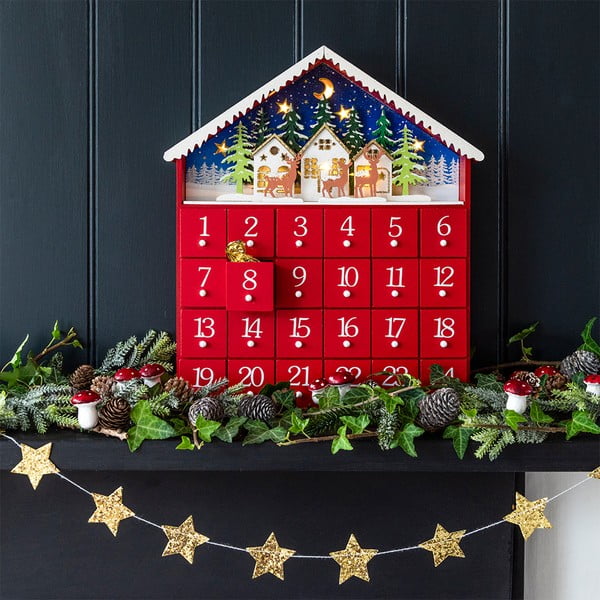 Adventski kalendar Red House LED – Rex London-image-1