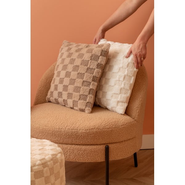 Ukrasni jastuk od mikropliša 45x45 cm Checker – PT LIVING-image-1