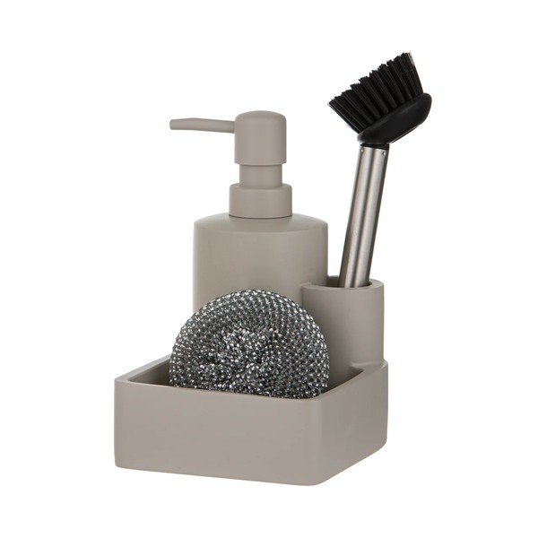 Sivi držač za deterdžente od polyresina Essentials – Ladelle