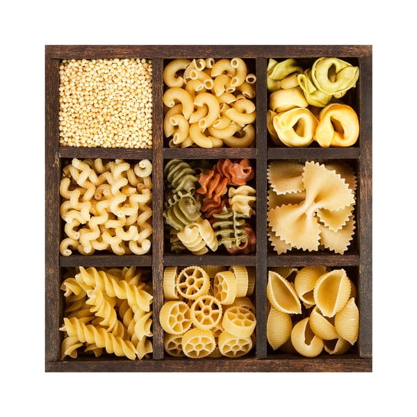 Staklena slika 30x30 cm Pasta Box – Styler