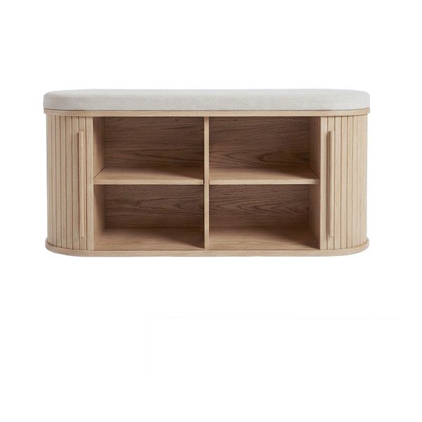 Podstavljena klupa u prirodnoj boji Meta – Unique Furniture-image-1
